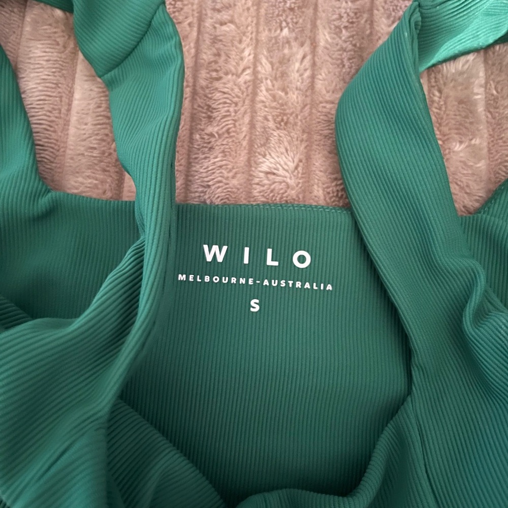 Wilo Green Ribbed padded sports bra - Picture 5 of 7